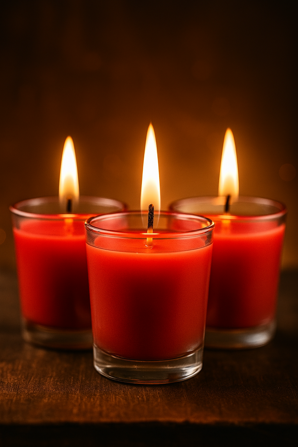 Small Red Cup Candle Collection - Alternative view